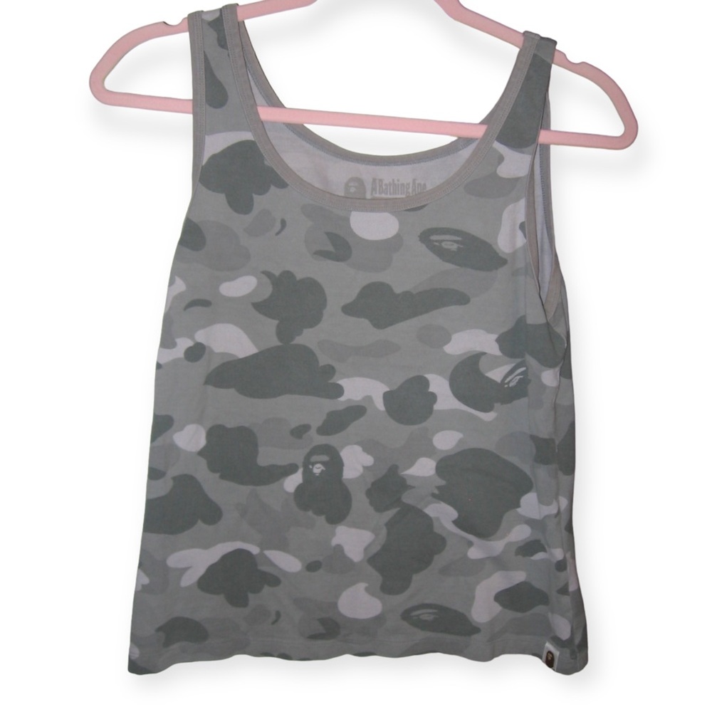 A Bathing Ape by Bape Women’s Grey Camo Tank